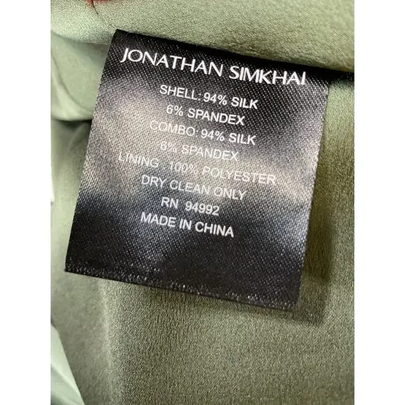 Simkhai Pleated Green Arlet Pants Size 6 - Picture 5 of 5